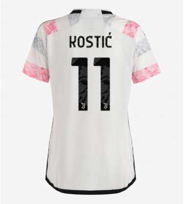 Juventus Filip Kostic #11 Replika Udebanetrøje Dame 2023-24 Kortærmet